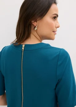 bonprix bonprix Vestido de tubo con elastano Petróleo azul Discount