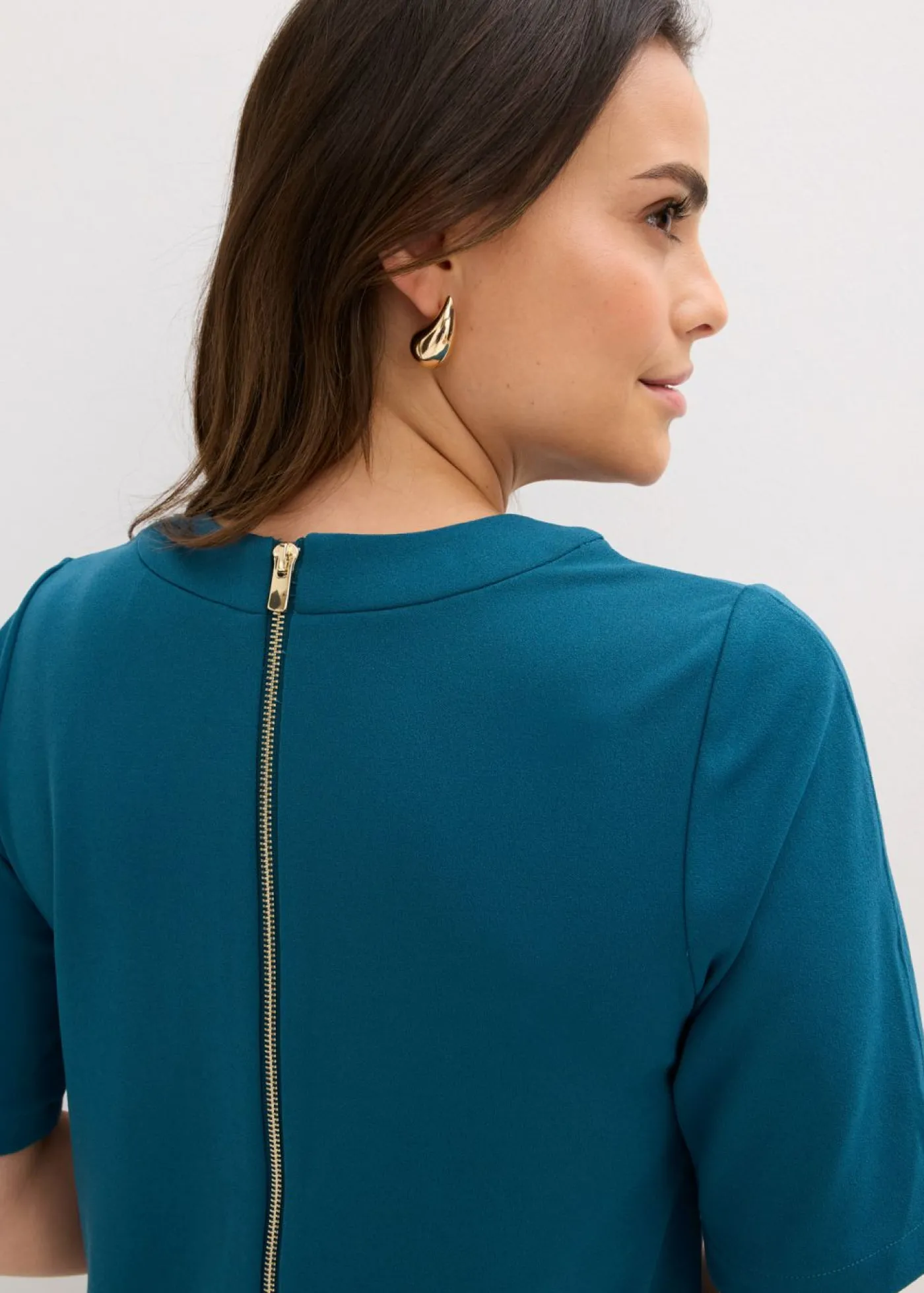 bonprix bonprix Vestido de tubo con elastano Petróleo azul Discount