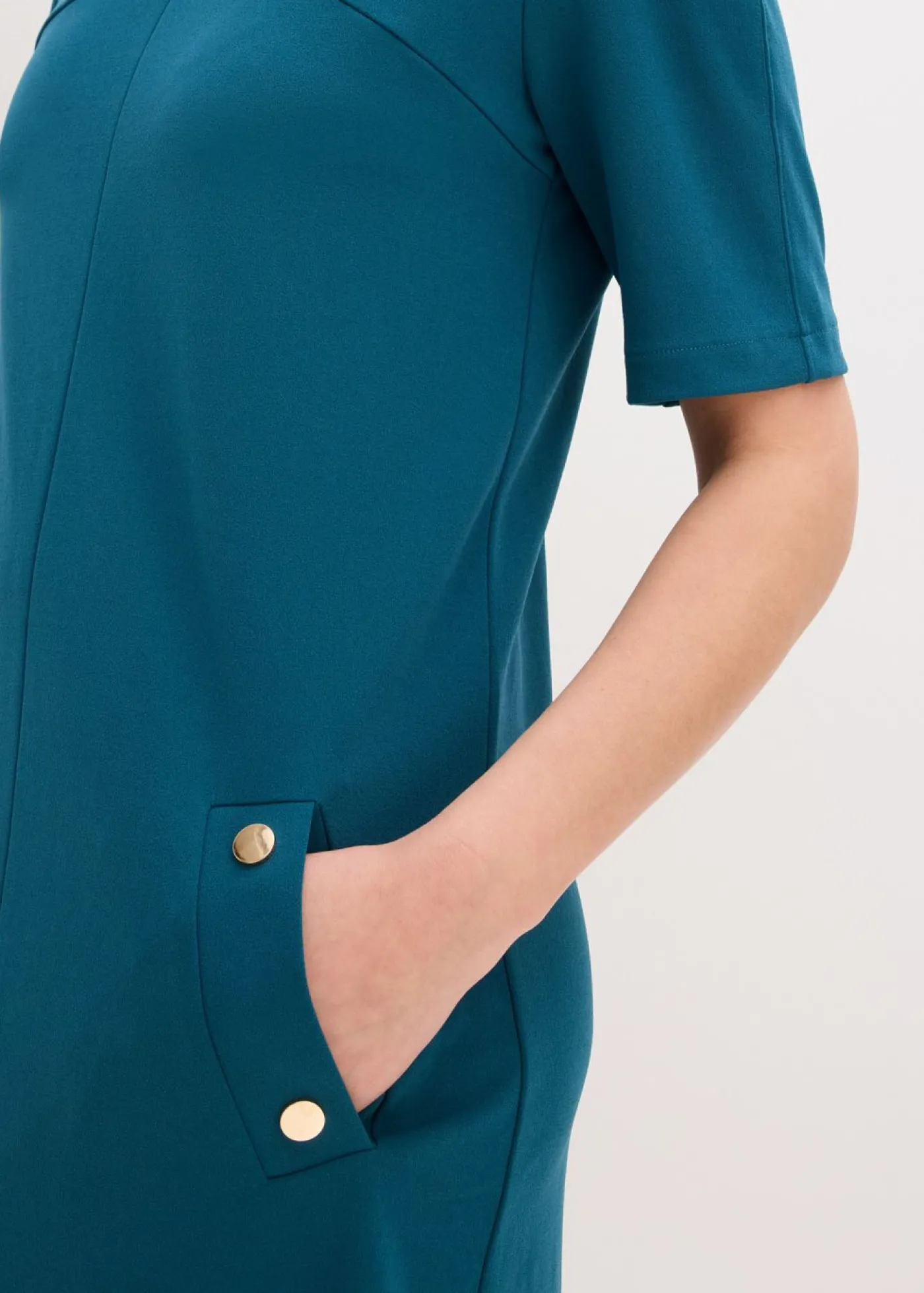 bonprix bonprix Vestido de tubo con elastano Petróleo azul Discount