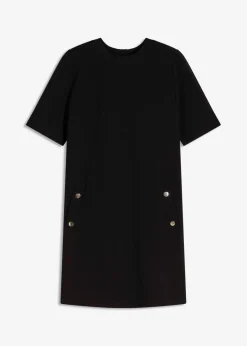 bonprix bonprix Vestido de tubo con elastano Negro Hot