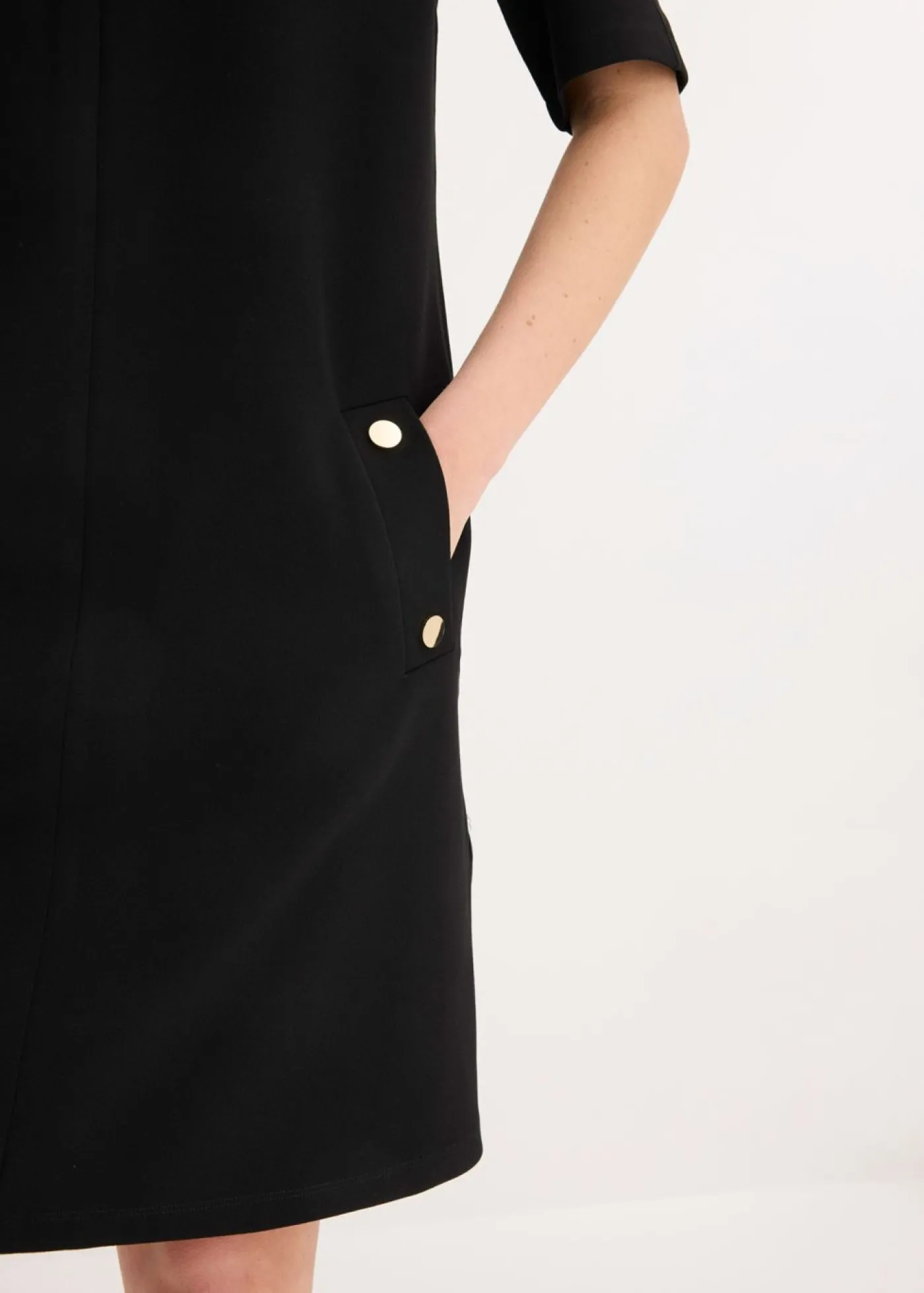 bonprix bonprix Vestido de tubo con elastano Negro Hot