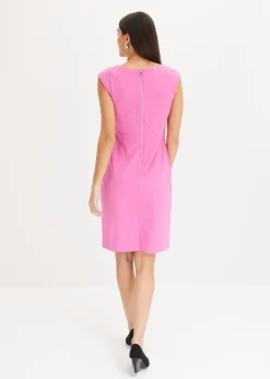 bonprix bonprix Vestido de tubo en Punto di Roma Fucsia claro New