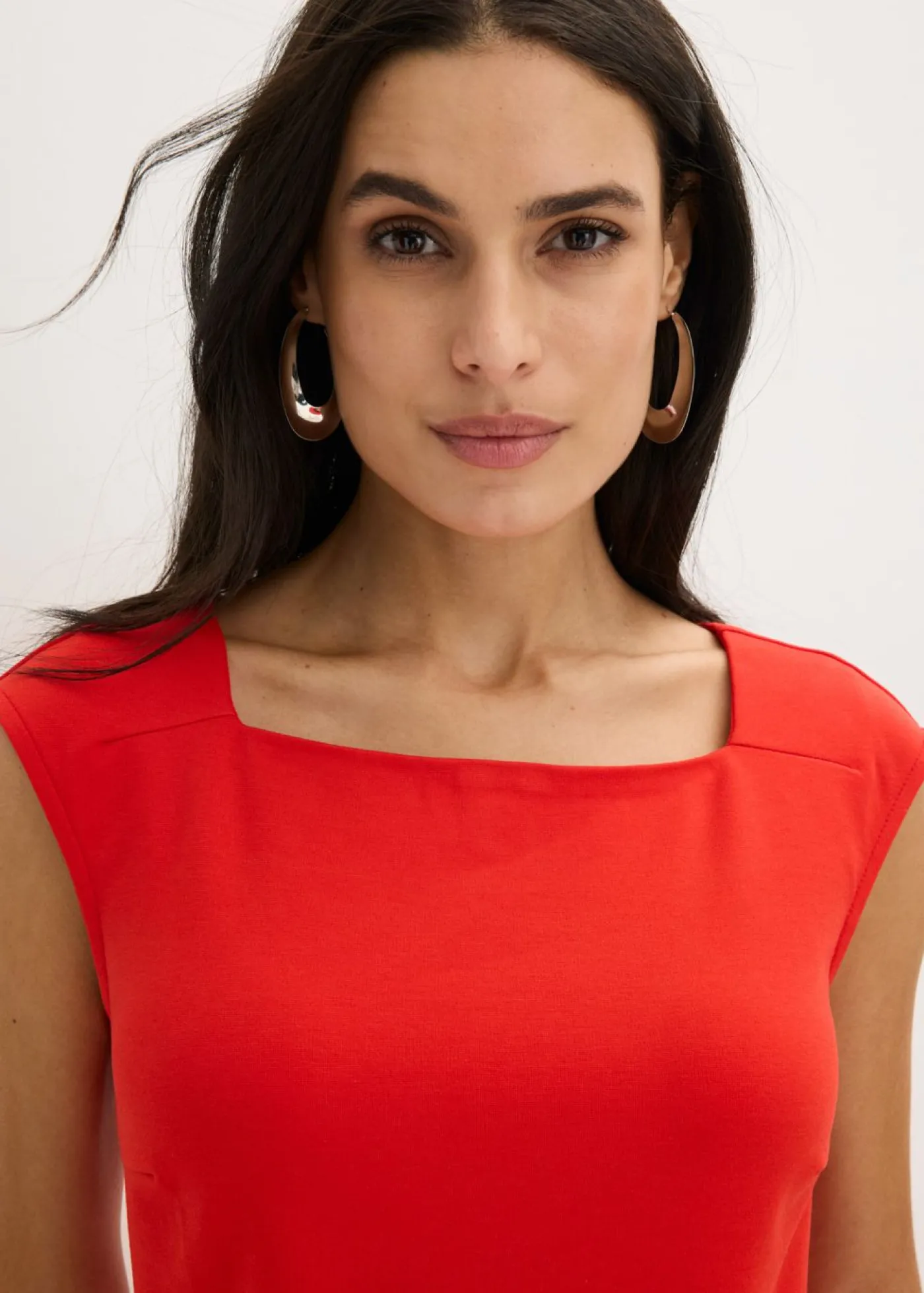 bonprix bonprix Vestido de tubo en Punto di Roma fresa Discount
