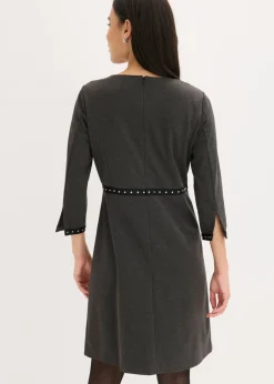 bonprix bonprix Vestido de tubo en Punto di Roma Antracita jaspeado Clearance