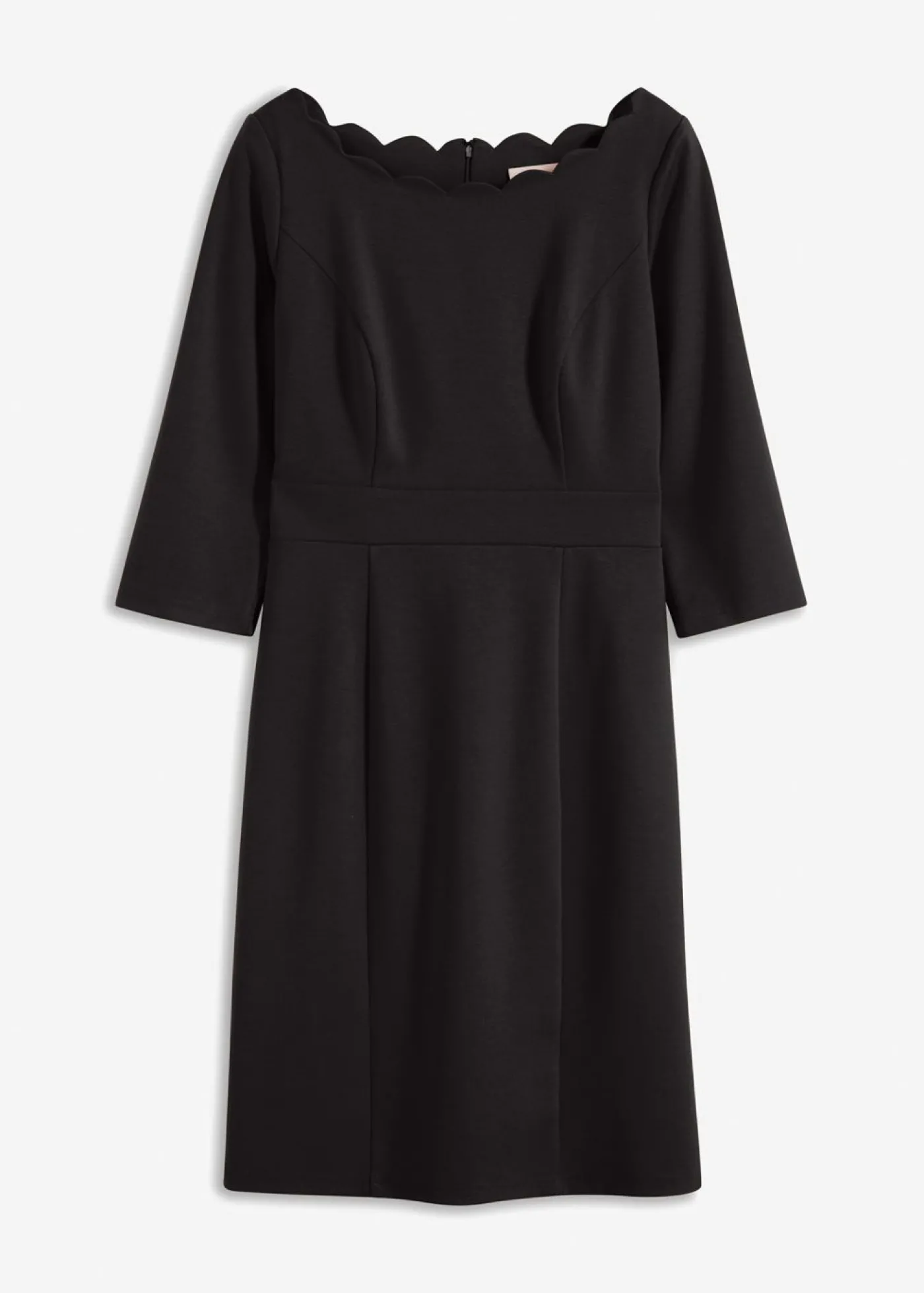 bonprix bonprix Vestido de tubo en Punto di Roma Negro Clearance