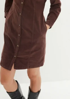 bonprix bonprix Vestido elástico de pana Marrón tierra Best