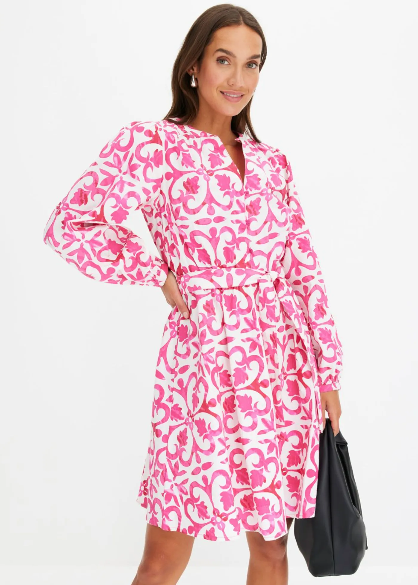 bonprix bonprix Vestido estampado Rosa estampado Hot