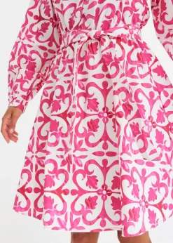 bonprix bonprix Vestido estampado Rosa estampado Hot