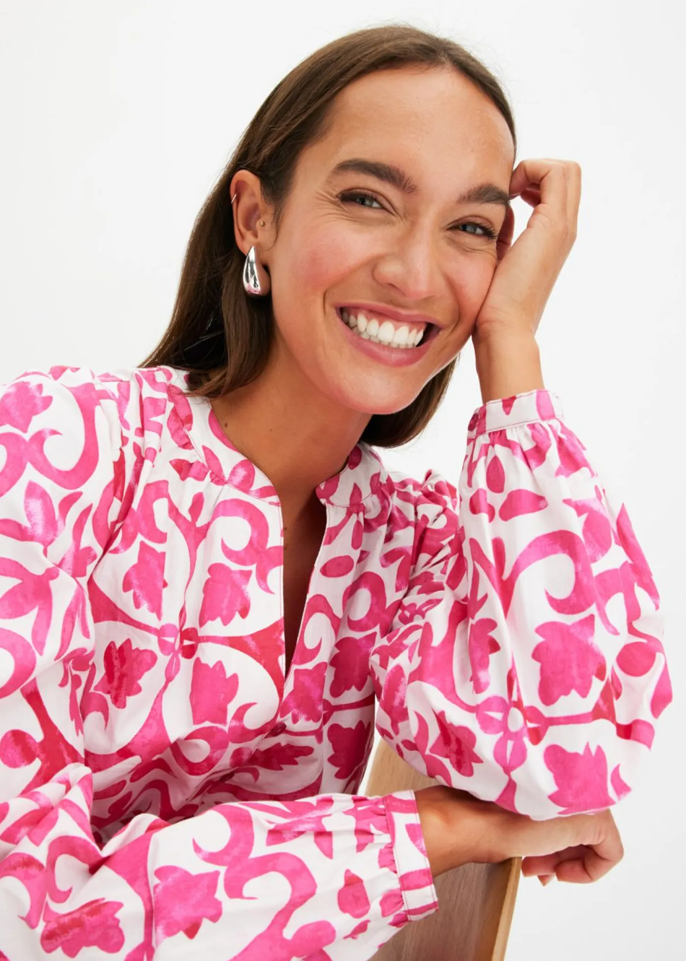 bonprix bonprix Vestido estampado Rosa estampado Hot
