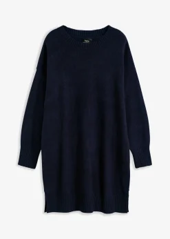 bonprix bonprix Vestido holgado de punto Azul marino New