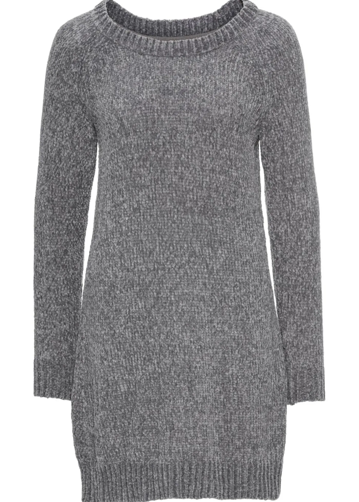 bonprix bonprix Vestido holgado de punto de chenilla Gris Best