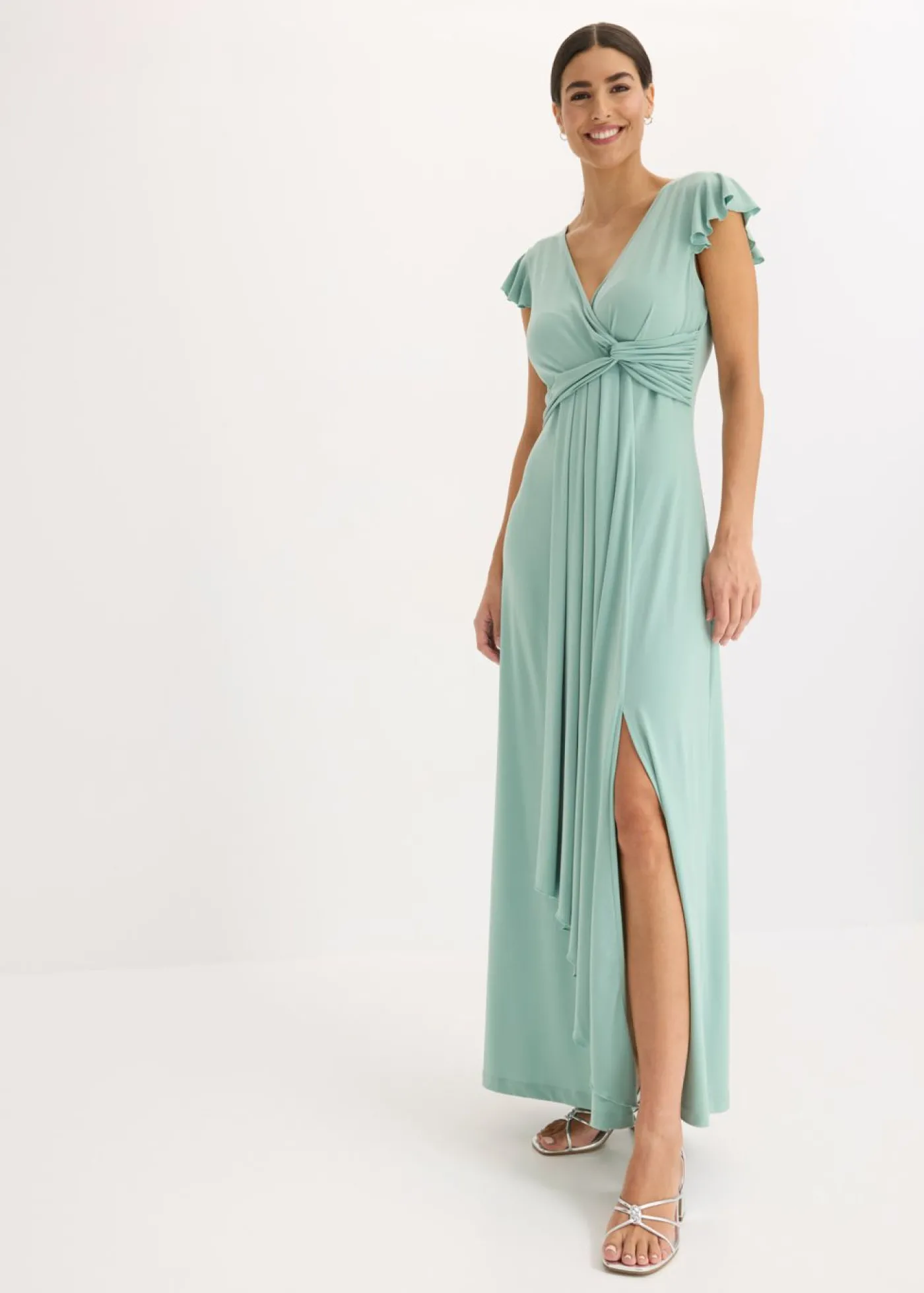 bonprix bonprix Vestido largo Verde pastel Online