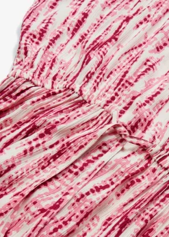 bonprix bonprix Vestido largo violeta-crudo estampado Discount