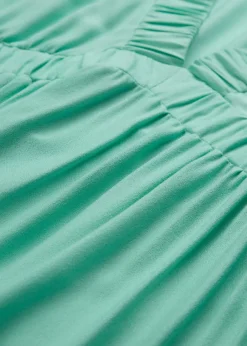 bonprix bonprix Vestido largo a capas de viscosa fluida Azul mentol Online