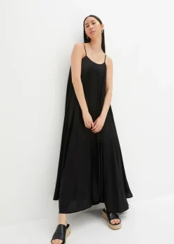 bonprix bonprix Vestido largo ancho Negro Hot