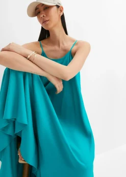 bonprix bonprix Vestido largo ancho Esmeralda Online