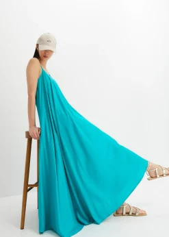 bonprix bonprix Vestido largo ancho Esmeralda Online