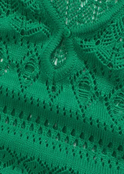 bonprix bonprix Vestido largo con aspecto de ganchillo verde gema Best