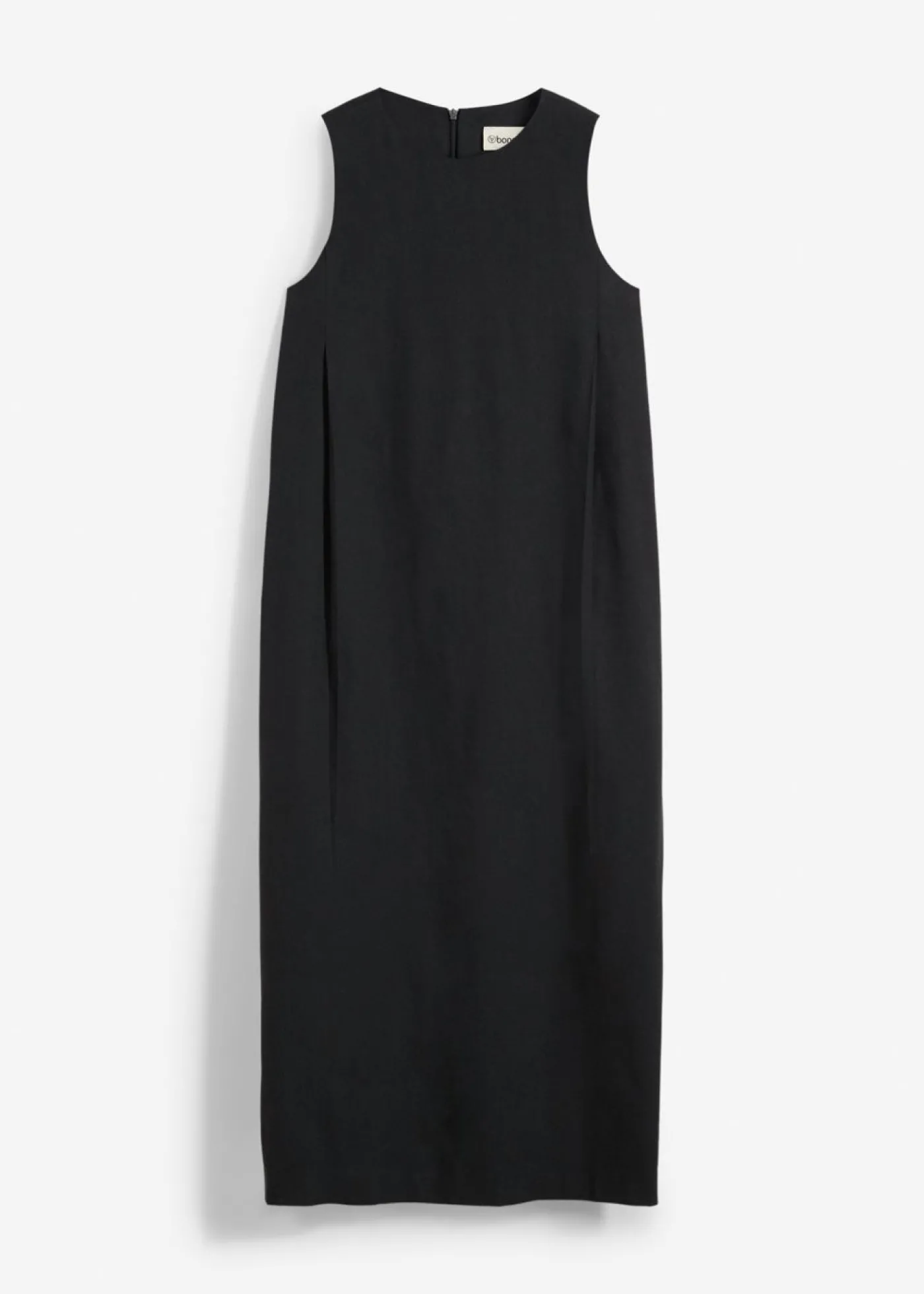 bonprix bonprix Vestido largo de mezcla de viscosa con bolsillos Negro Best