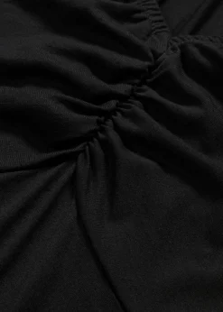 bonprix bonprix Vestido largo de mezcla de viscosa Negro Clearance