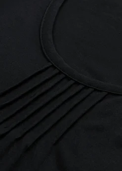 bonprix bonprix Vestido largo de viscosa Negro