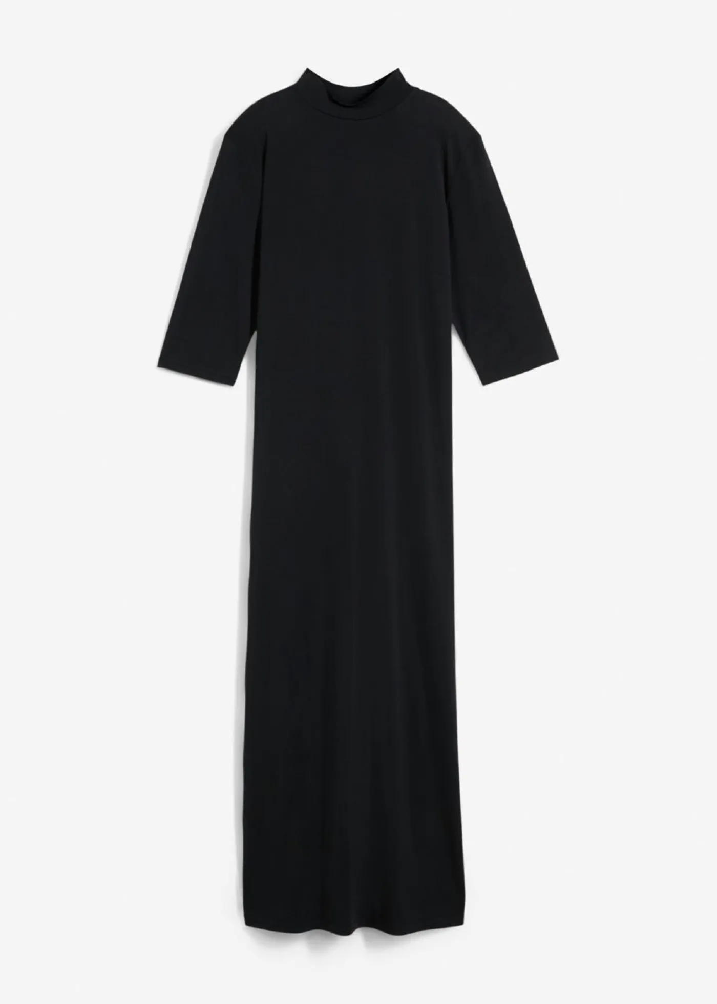 bonprix bonprix Vestido largo en mezcla de modal Negro New