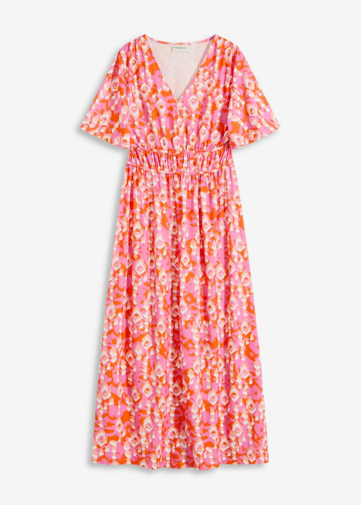 bonprix bonprix Vestido largo estampado rosa caliente New