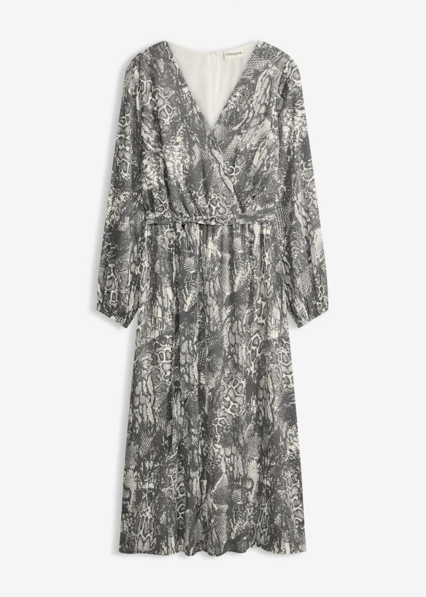 bonprix bonprix Vestido maxi Negro + blanco perla Sale