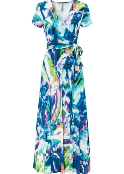 bonprix bonprix Vestido maxi Azul-verde Online