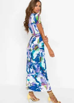 bonprix bonprix Vestido maxi Azul-verde Online