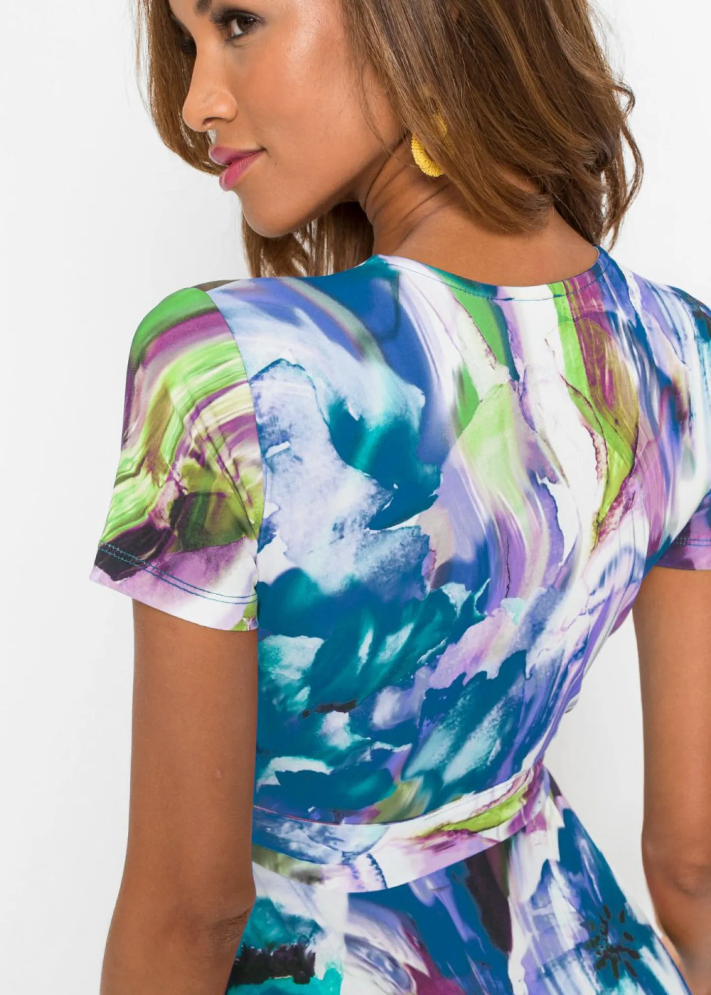 bonprix bonprix Vestido maxi Azul-verde Online