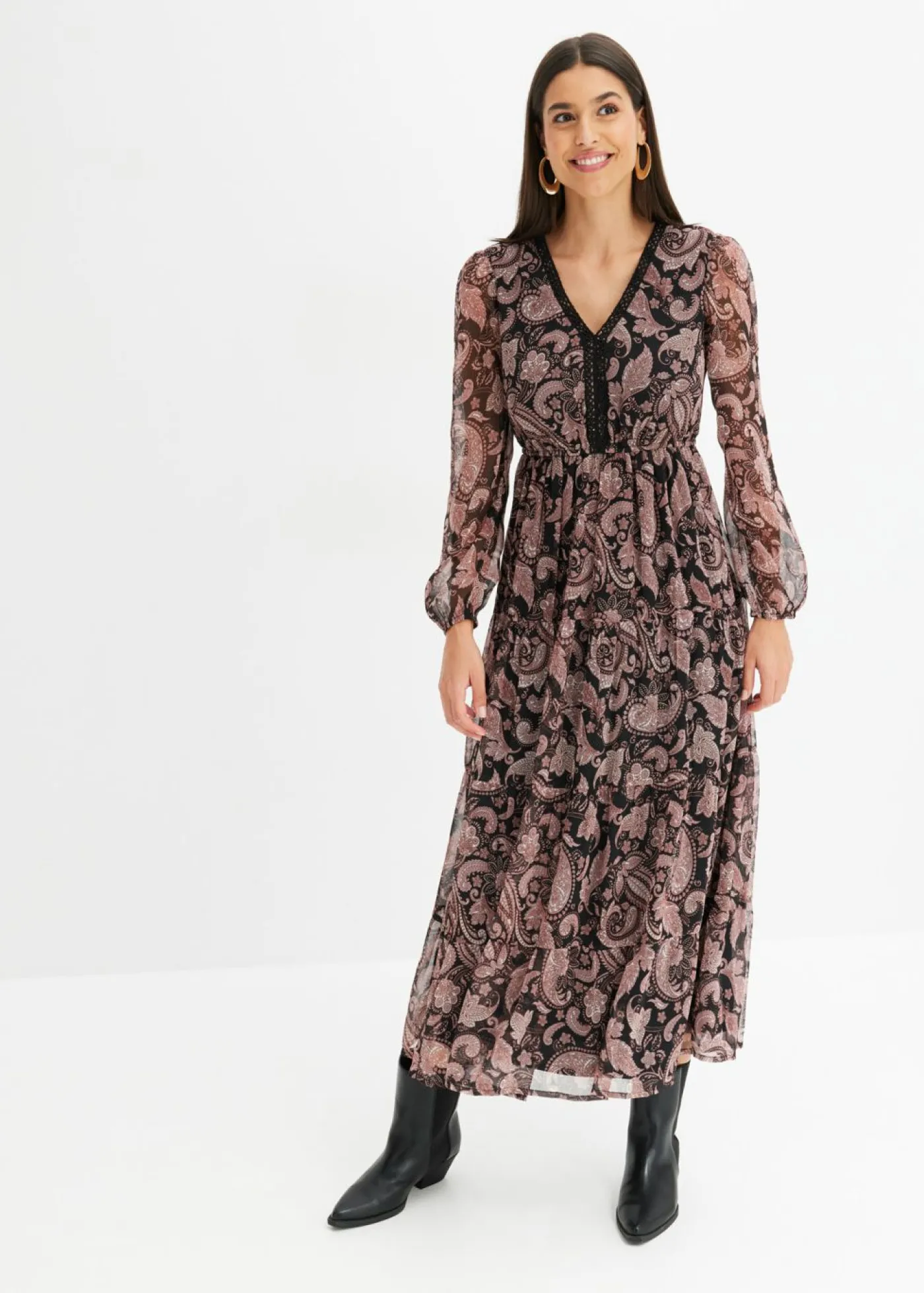 bonprix bonprix Vestido maxi Negro