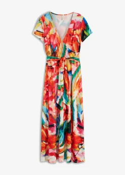 bonprix bonprix Vestido maxi Naranja-azul Outlet