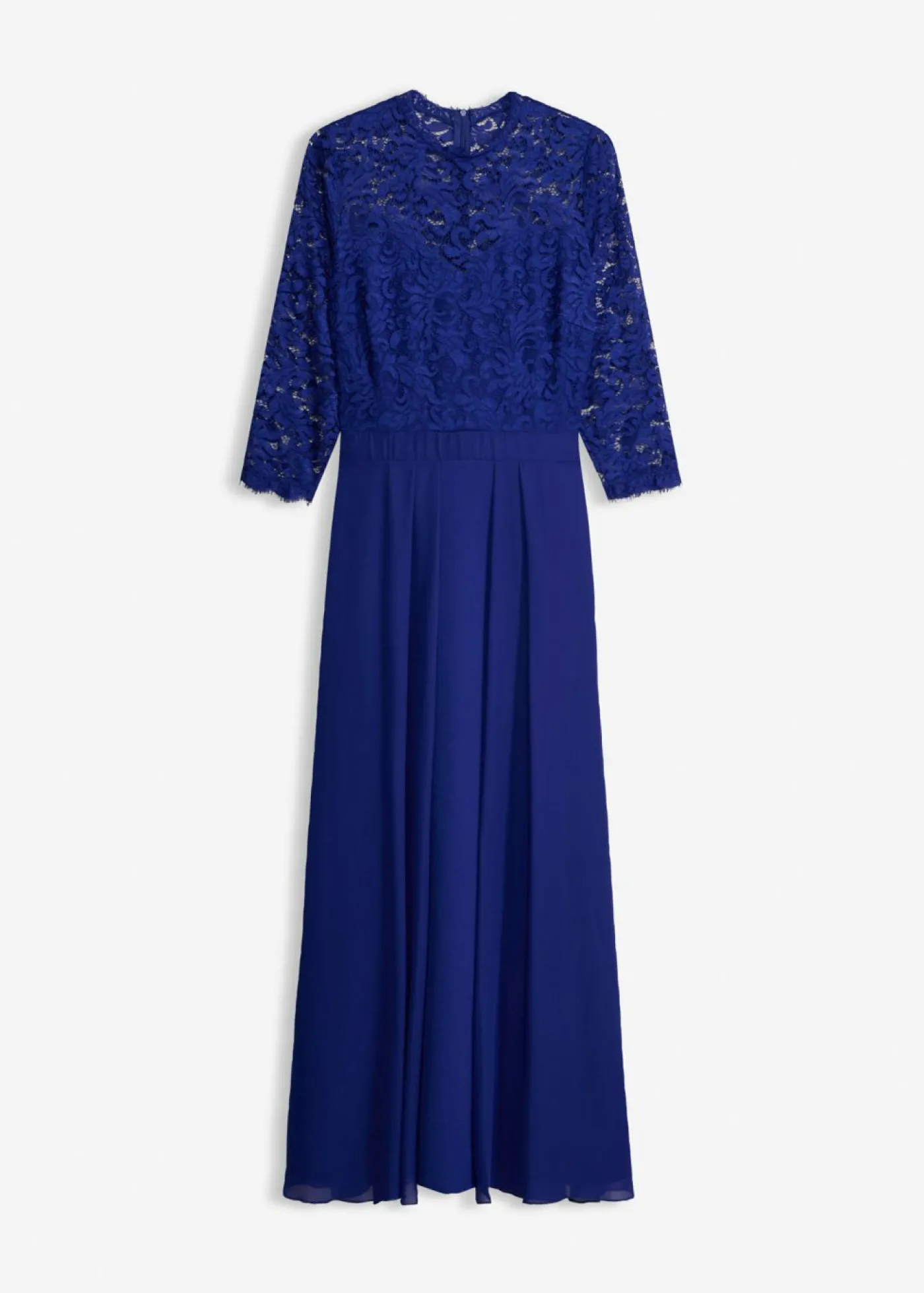 bonprix bonprix Vestido maxi con encaje Azul New