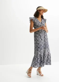 bonprix bonprix Vestido midi Índigo-crudo Outlet