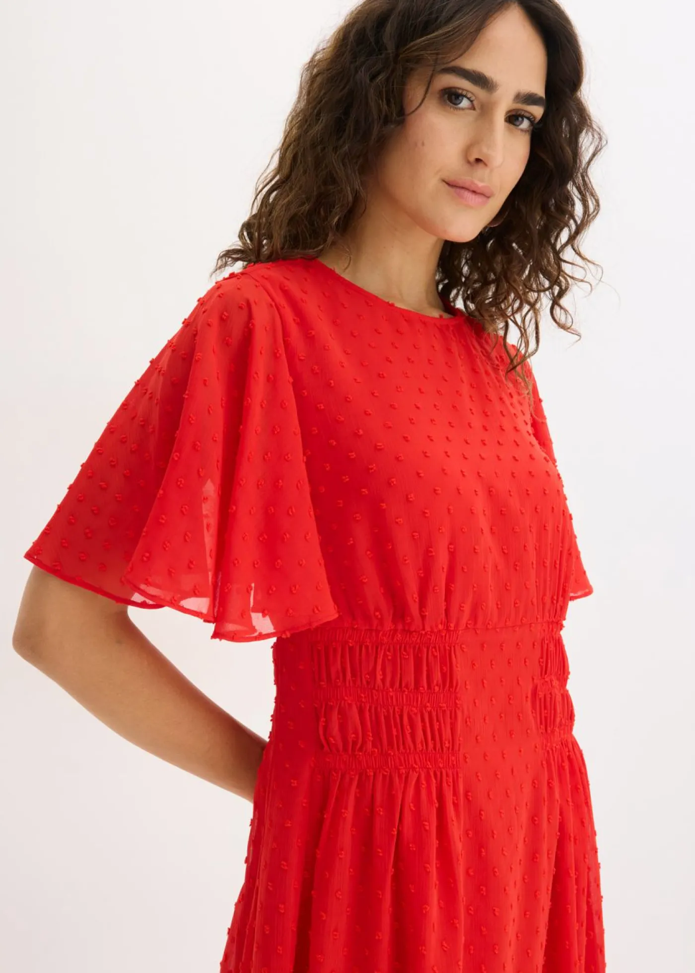 bonprix bonprix Vestido midi fresa