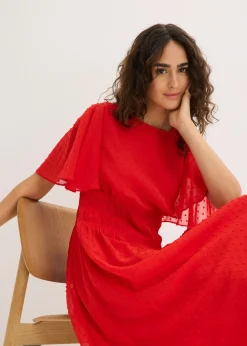 bonprix bonprix Vestido midi fresa