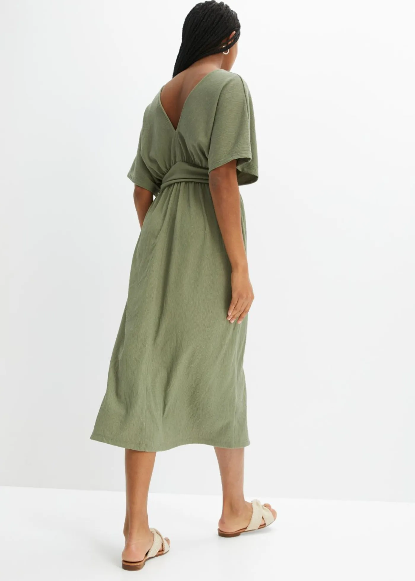 bonprix bonprix Vestido midi Verde oliva Hot
