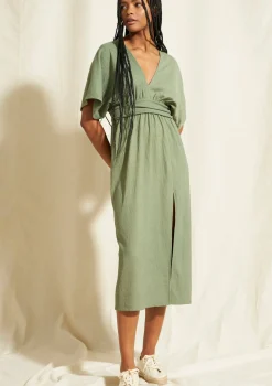 bonprix bonprix Vestido midi Verde oliva Hot