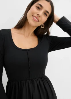 bonprix bonprix Vestido midi Negro Outlet