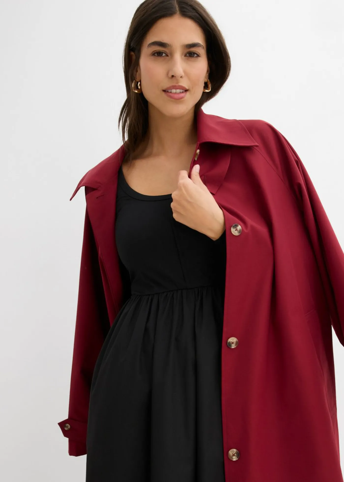 bonprix bonprix Vestido midi Negro Outlet