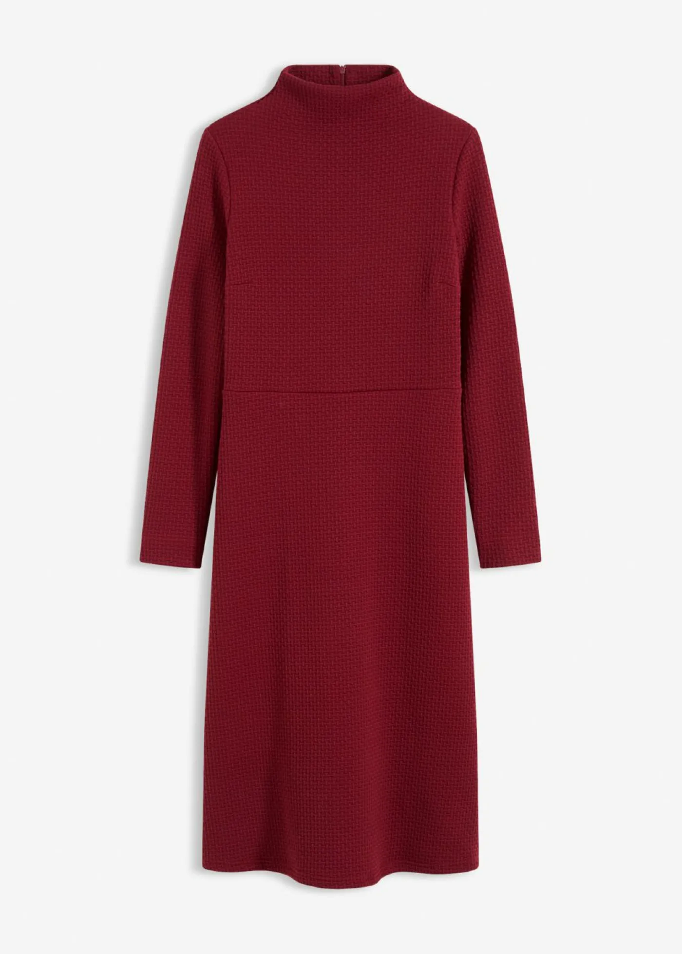 bonprix bonprix Vestido midi acampanado Rojo rubí Sale
