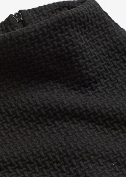 bonprix bonprix Vestido midi acampanado Negro Hot