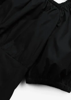 bonprix bonprix Vestido midi de algodón orgánico puro Negro Outlet