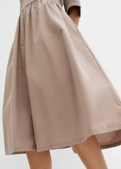 bonprix bonprix Vestido midi de algodón puro rosa cristal Sale