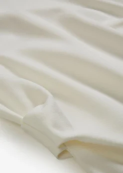 bonprix bonprix Vestido midi de mezcla de viscosa suave Blanco lana Hot