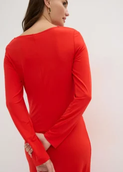 bonprix bonprix Vestido midi de punto fresa New