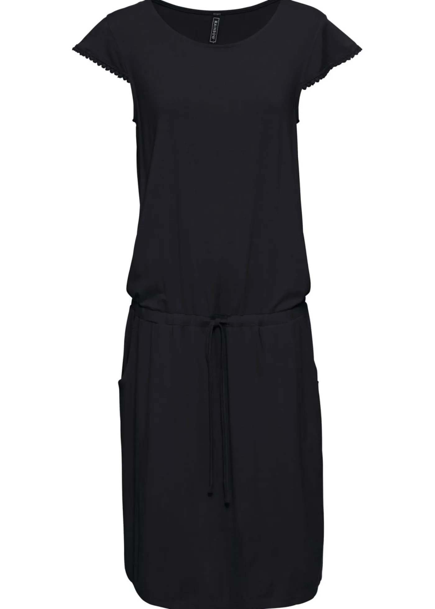 bonprix bonprix Vestido midi de punto en viscosa sostenible Negro Best