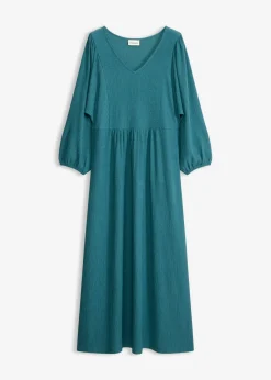 bonprix bonprix Vestido midi de punto estructurado verde pimiento Discount