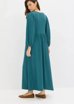 bonprix bonprix Vestido midi de punto estructurado verde pimiento Discount